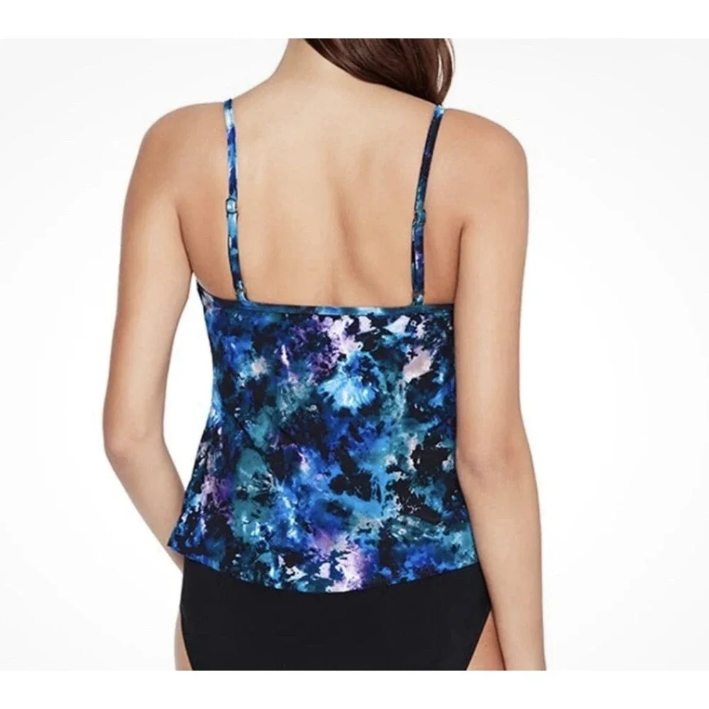 MagicSuit Peace Out Rita Adjustable Strap Swim Tankini 12 Beach Vacation